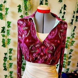 Free people crop long sleeve top